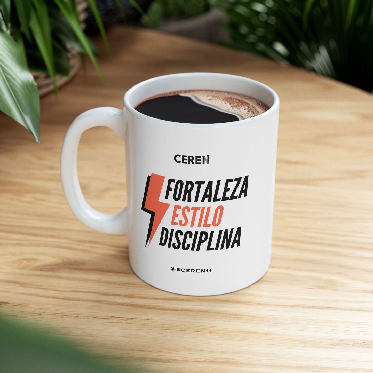 Fortaleza - CEREN11 - Ceramic Mug with Playful Design, Funny Coffee Cup, Sports Fan Mug, Gift for Him, Home Office Decor, Unique Kitchenware