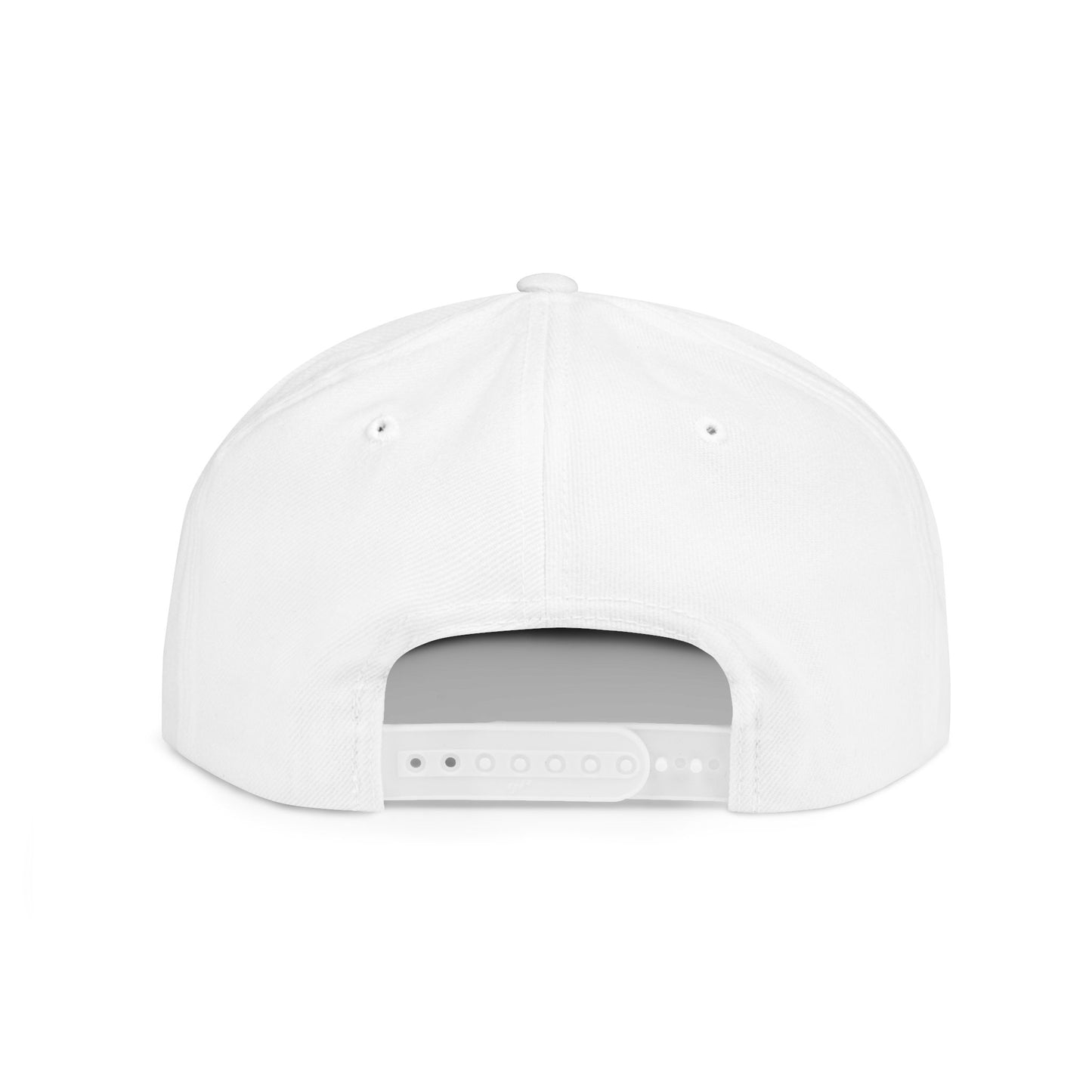 CEREN11 - Gorra bordada plana - Flat Bill Snapback Hat, Stylish White Cap with Letter Design, Gifts, Fashion Lovers