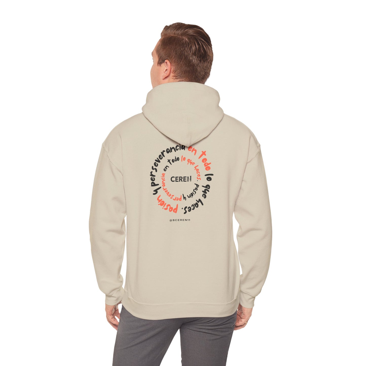 Ceren - Con pasión y disciplina - Motivational Hoodie - Unisex Heavy Blend Sweatshirt, Casual Wear, Inspirational Apparel