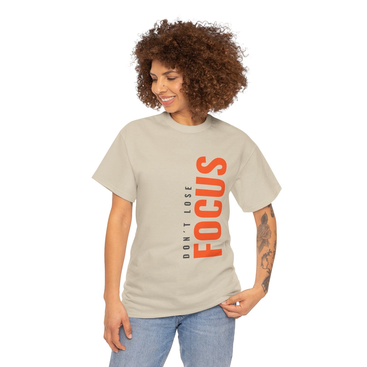 'Don't Lose Focus' Design - Motivational T-Shirt, Gift for Students, Fitness Enthusiasts, Mindfulness