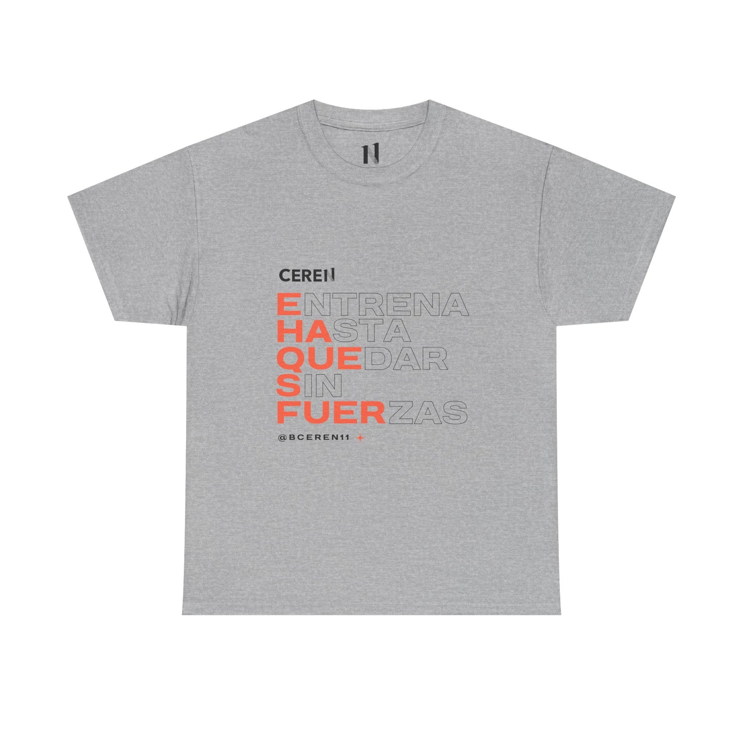 Hasta quedar sin fuerzas - Motivational Unisex Heavy Cotton Tee, Inspirational Quote T-Shirt, Casual Wear, Gift for Friends