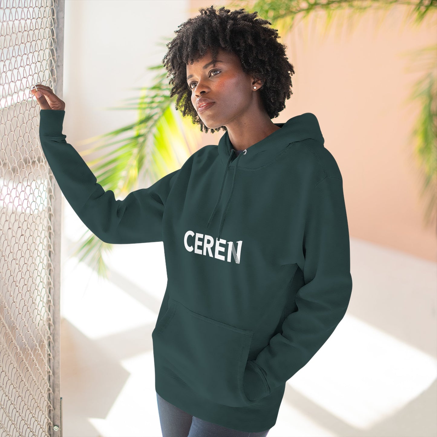 Pasión en todo - Ceren - Motivational Fleece Hoodie, Inspirational Hooded Sweatshirt, Perfect Gift for Students