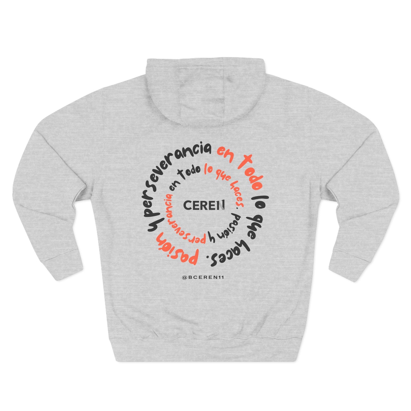 Pasión en todo lo que haces - Inspirational Three-Panel Fleece Hoodie, Perserverance Hoodie, Unisex Apparel