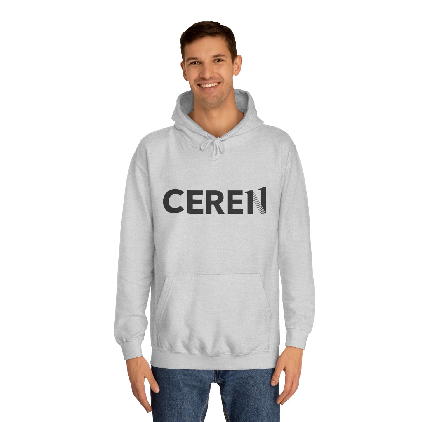 CERE11 - Unisex College Hoodie - Live With Happiness