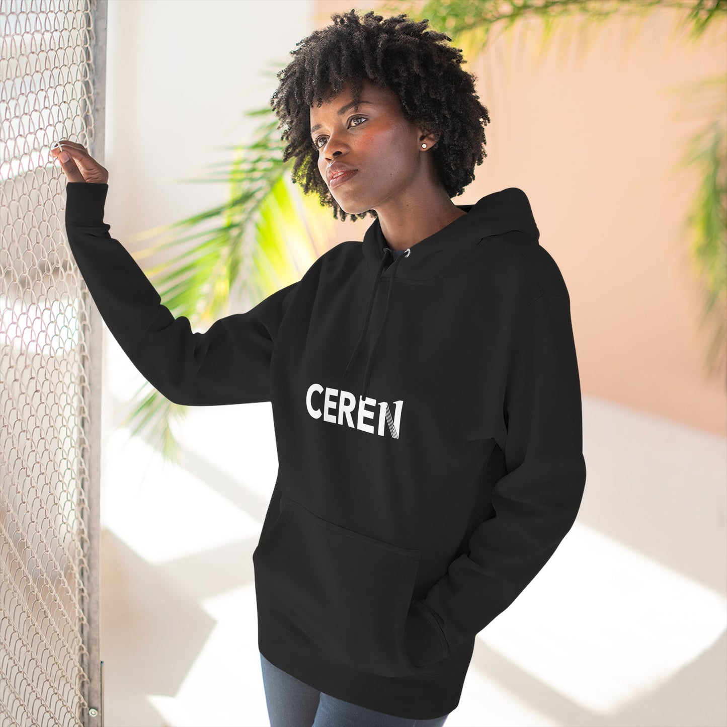 Pasión en todo - Ceren - Motivational Fleece Hoodie, Inspirational Hooded Sweatshirt, Perfect Gift for Students