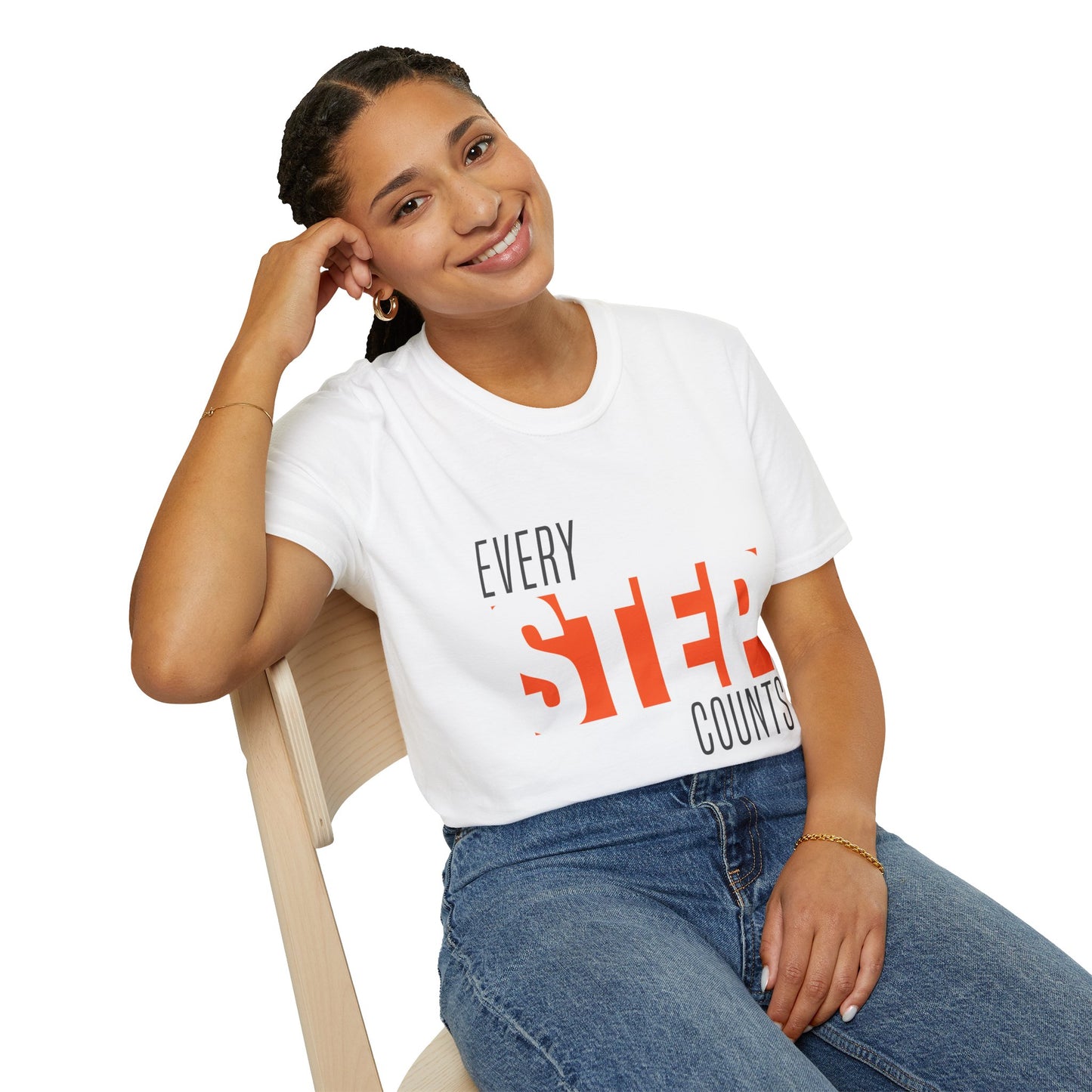 Every Step Counts, Motivational Gift, Fitness Gear, Unisex Apparel, Everyday Wear