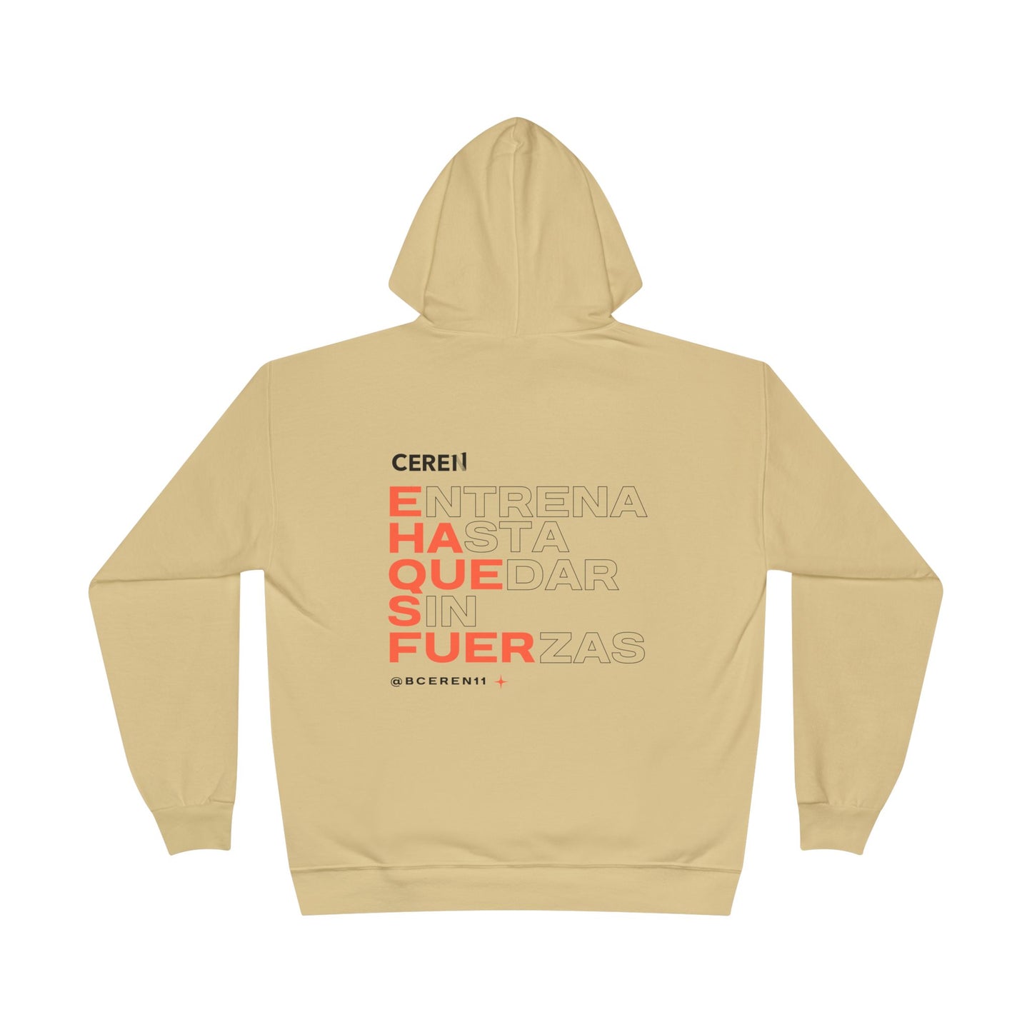Hasta quedar sin fuerzas - Unisex Eco-Friendly Hoodie with Motivational Print, Cozy Sweatshirt for Workout, Fitness Gift