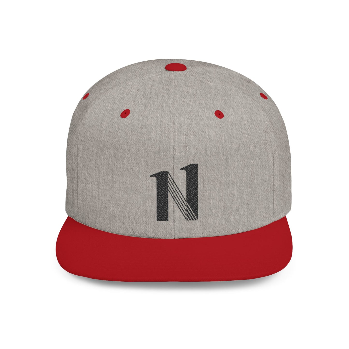 CEREN11 - Gorra bordada plana - Flat Bill Snapback Hat, Stylish White Cap with Letter Design, Gifts, Fashion Lovers