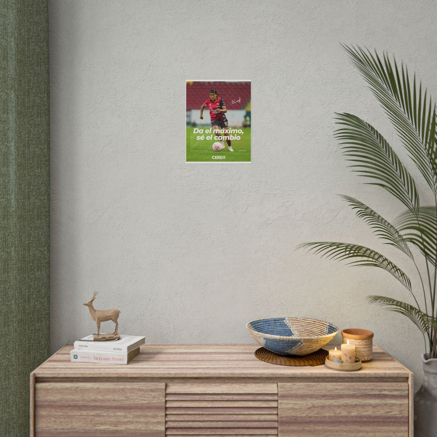 Sé el cambio - Póster Ceren11 - Wall Art, Athletic Decor, Gift for Sports Lovers, Team Spirit