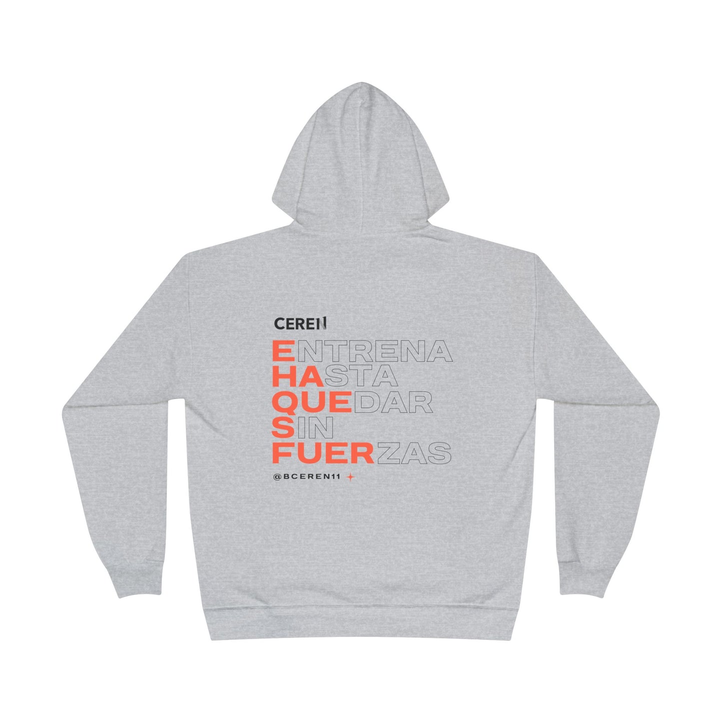 Hasta quedar sin fuerzas - Unisex Eco-Friendly Hoodie with Motivational Print, Cozy Sweatshirt for Workout, Fitness Gift