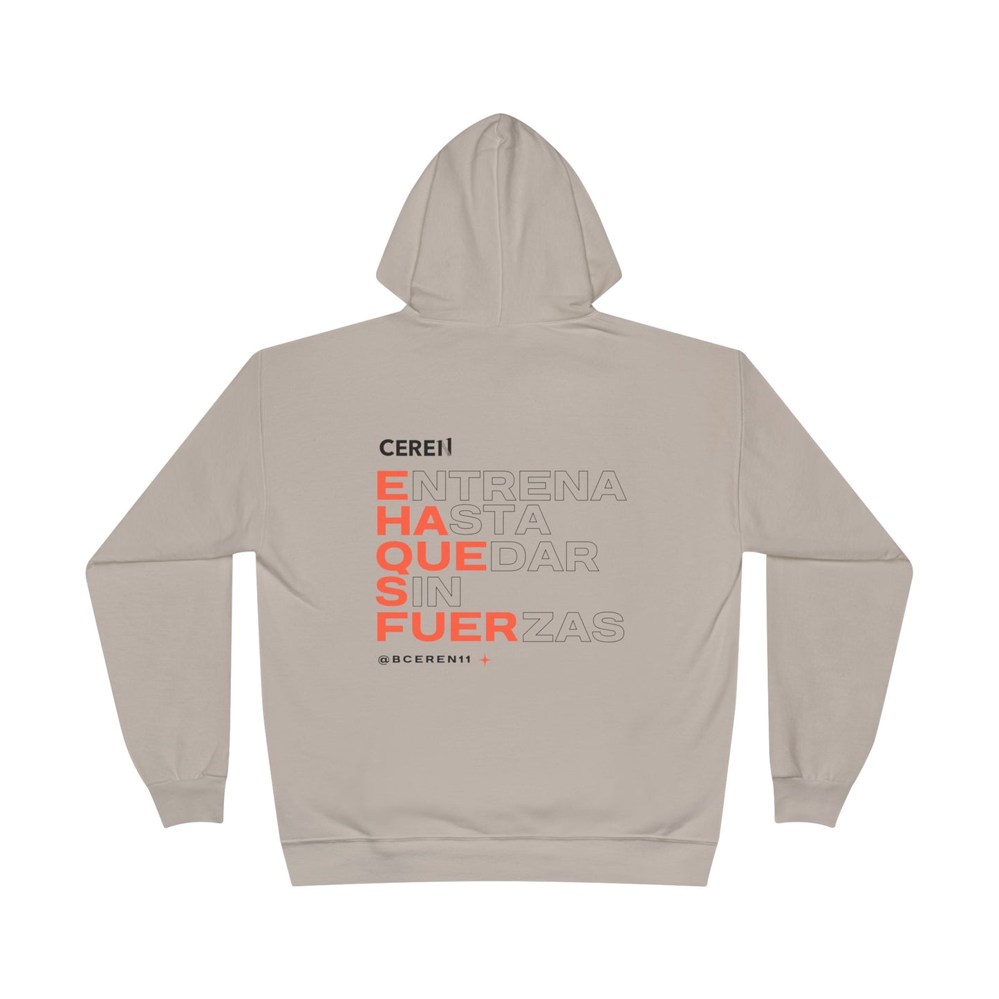 Hasta quedar sin fuerzas - Unisex Eco-Friendly Hoodie with Motivational Print, Cozy Sweatshirt for Workout, Fitness Gift