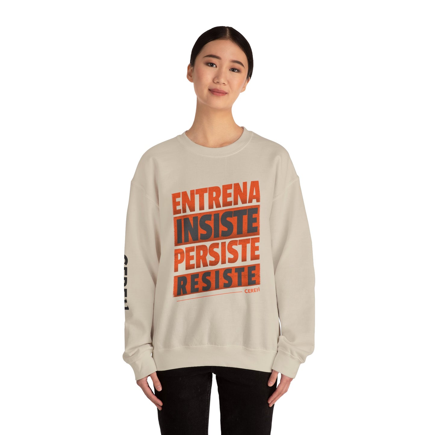 Entrena - Resiste - Motivational Crewneck Sweatshirt