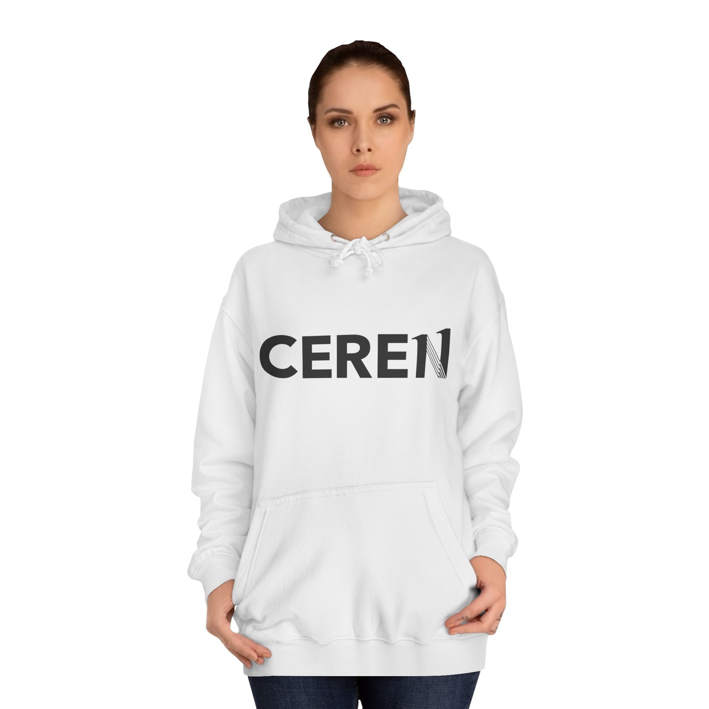 CERE11 - Unisex College Hoodie - Live With Happiness