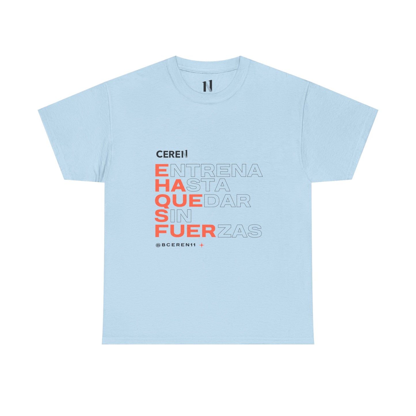 Hasta quedar sin fuerzas - Motivational Unisex Heavy Cotton Tee, Inspirational Quote T-Shirt, Casual Wear, Gift for Friends