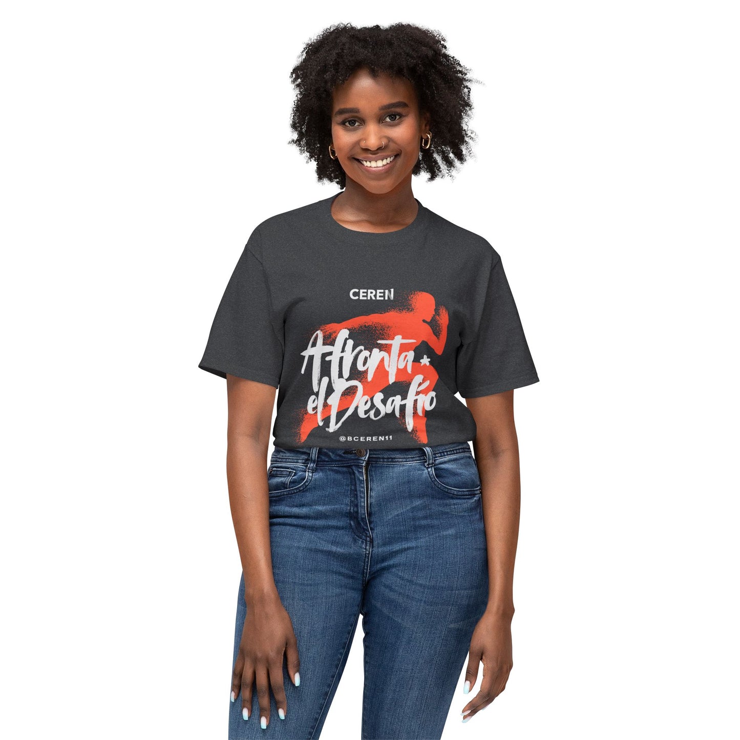 Afronta el desafío - CEREN11 - Unisex HD Cotton T-Shirt | Motivational Tee, Fitness Apparel, Gift for Athletes, Sportswear