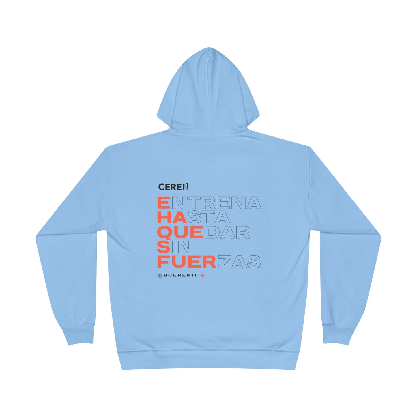 Hasta quedar sin fuerzas - Unisex Eco-Friendly Hoodie with Motivational Print, Cozy Sweatshirt for Workout, Fitness Gift