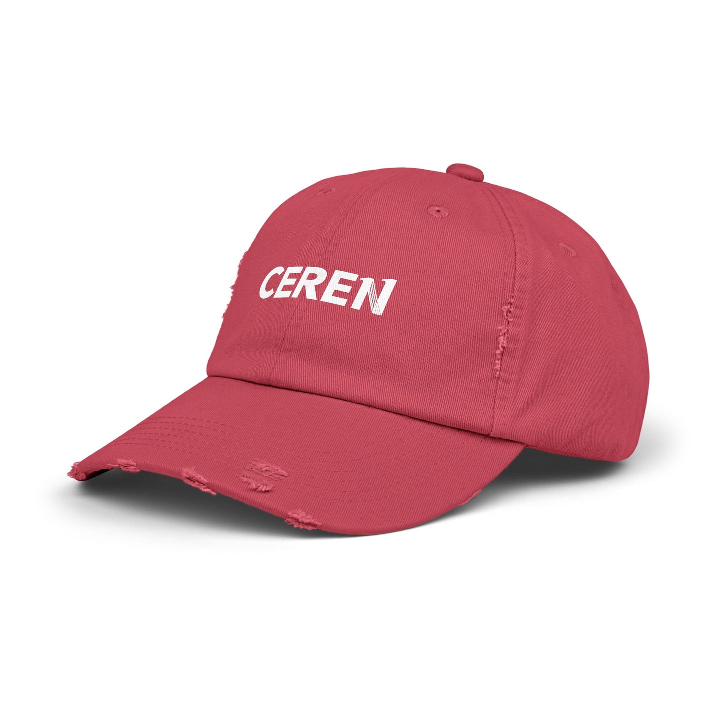 CEREN - Unisex Distressed Cap with Ceren Design - Casual Style Hat, Gift for Him/Her, Trendy Accessory, Everyday Wear, Adjustable Cap