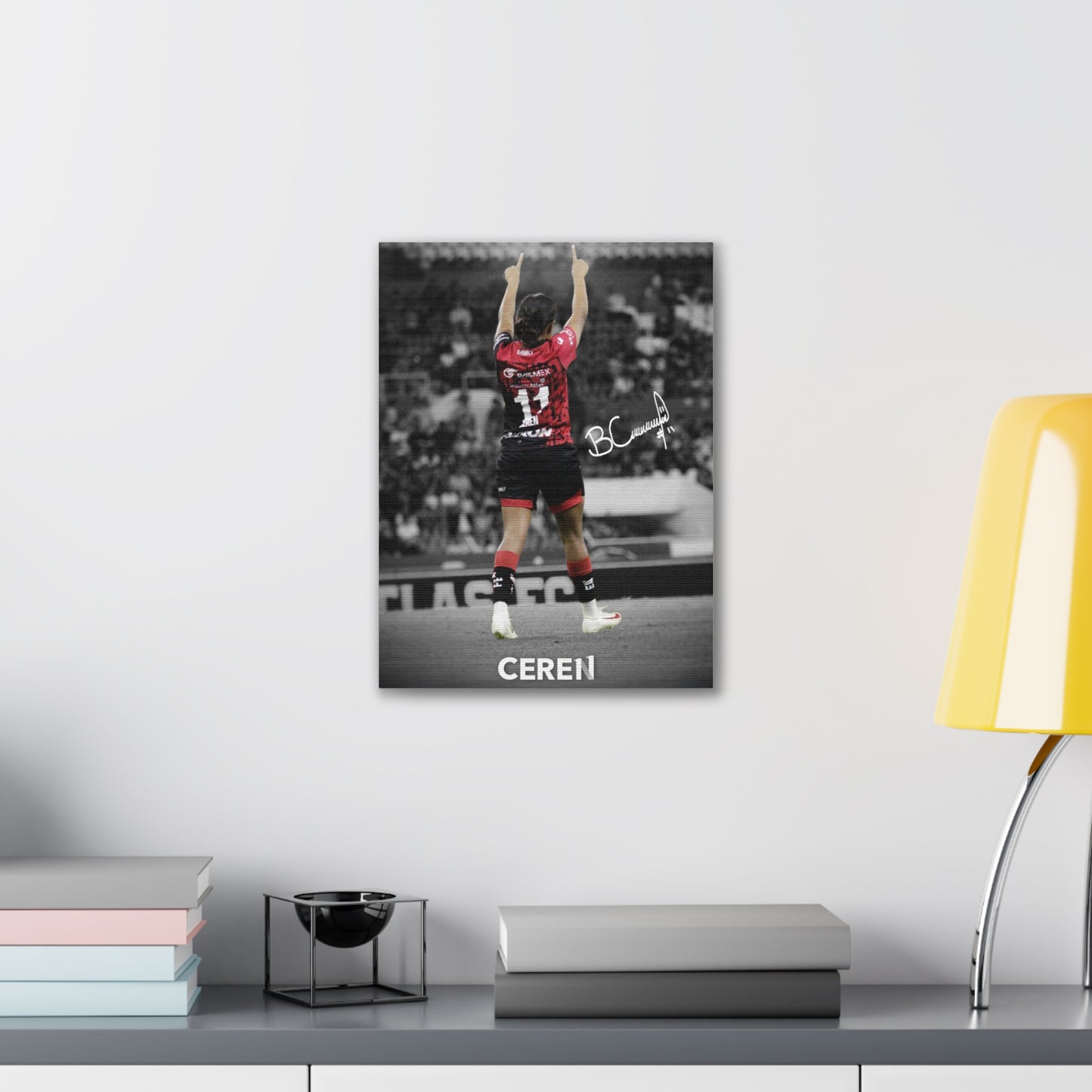 Poster Canva BC11 - Personalized Home Decor - Art Ceren, Soccer Fan