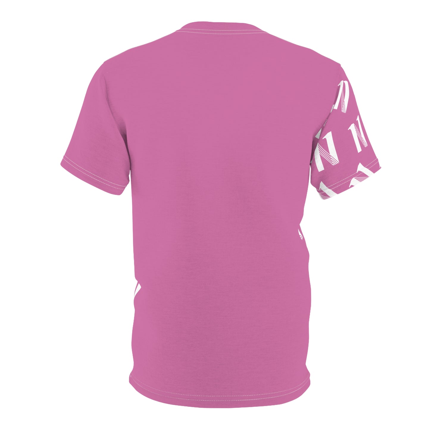 Pink CEREN11 - Sublimado - Graphic Unisex Cut & Sew Tee with Stylish Letter N, Gift, Summer Wear, Comfortable Fit, AOP Design