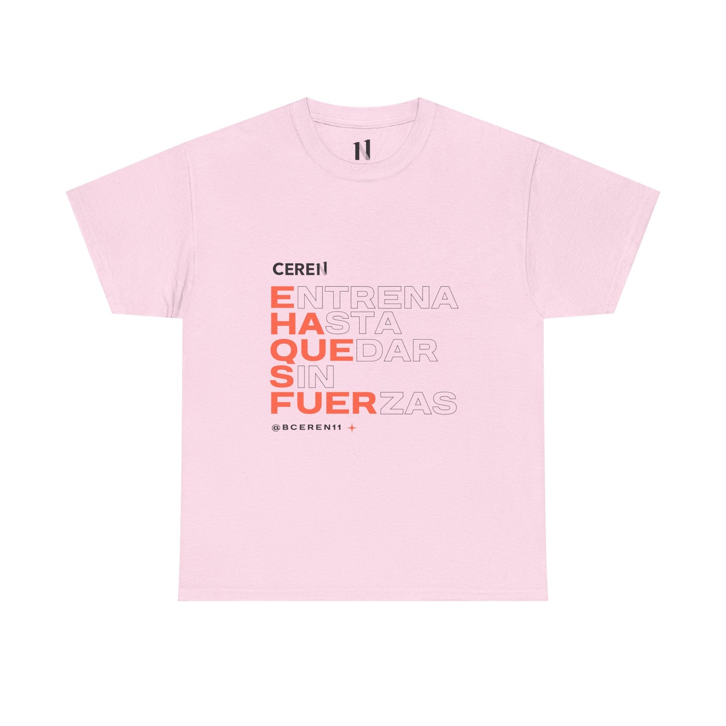 Hasta quedar sin fuerzas - Motivational Unisex Heavy Cotton Tee, Inspirational Quote T-Shirt, Casual Wear, Gift for Friends