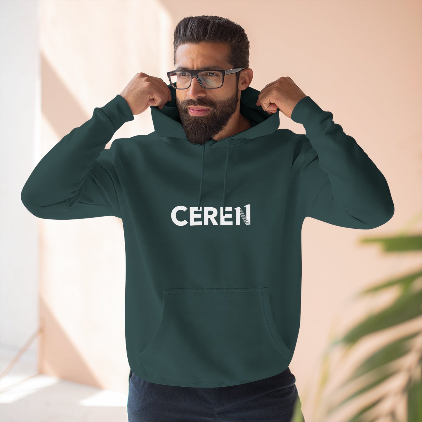 Pasión en todo - Ceren - Motivational Fleece Hoodie, Inspirational Hooded Sweatshirt, Perfect Gift for Students