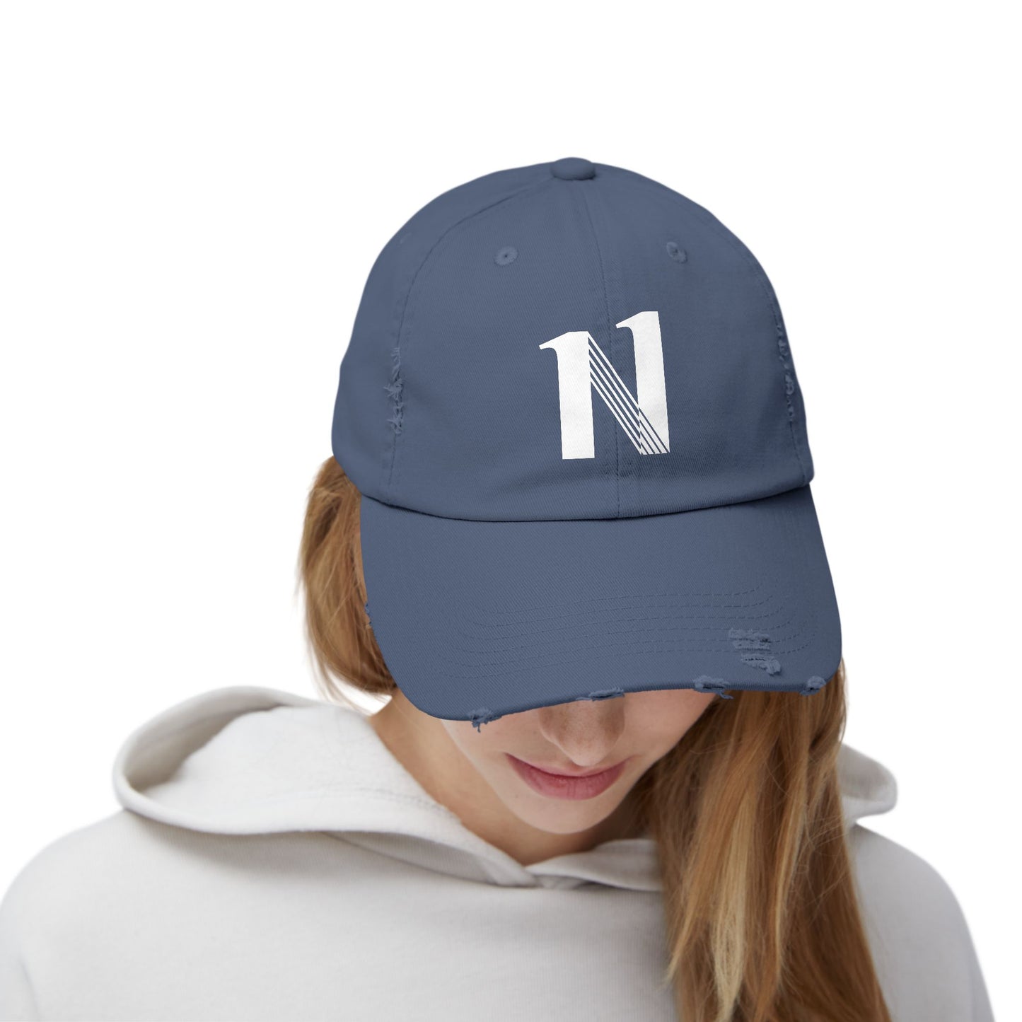 11 Gorra - Unisex Distressed Cap with Bold Lettering | Casual Accessory, Gift for Him/Her, Everyday Wear, Trendy Headwear