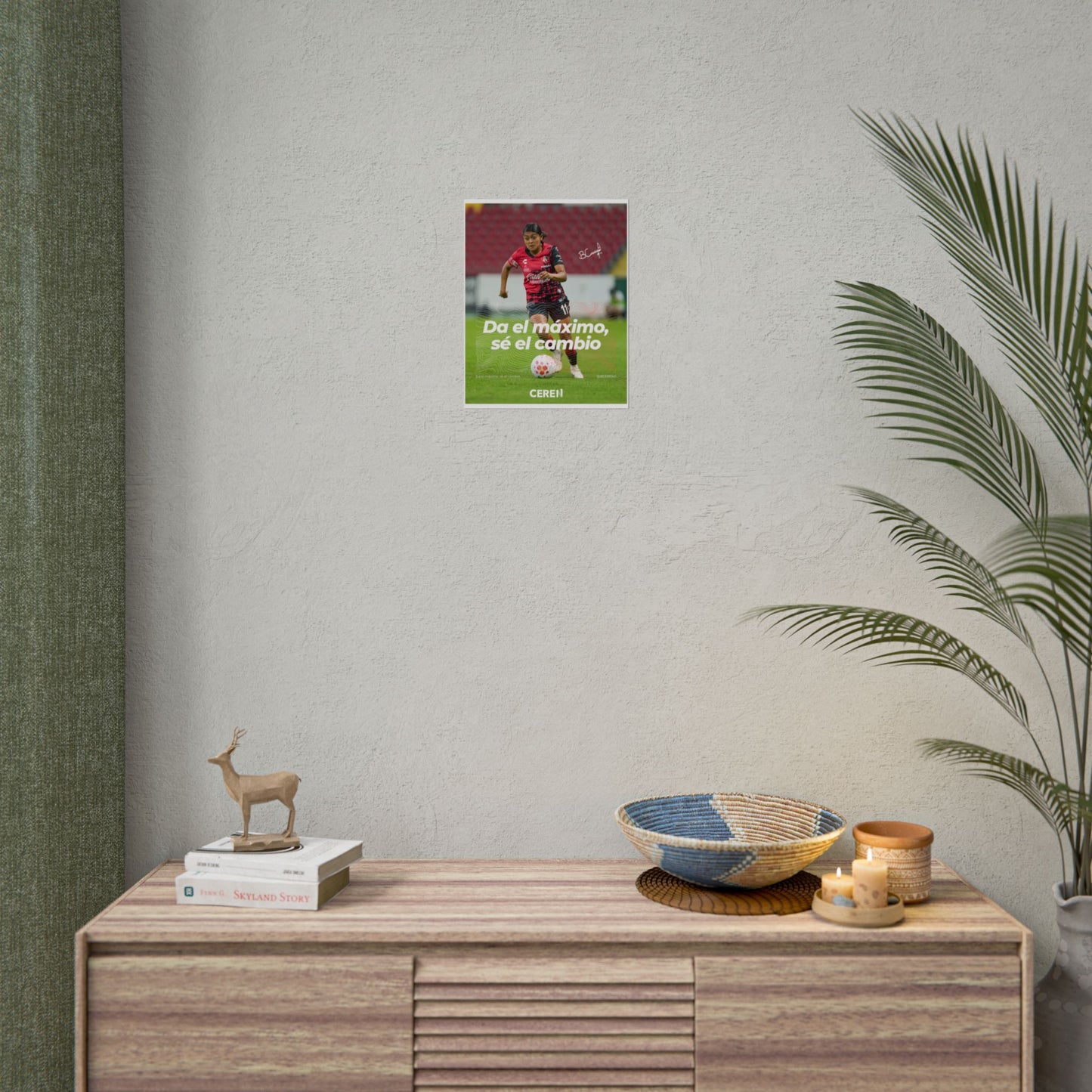 Sé el cambio - Póster Ceren11 - Wall Art, Athletic Decor, Gift for Sports Lovers, Team Spirit