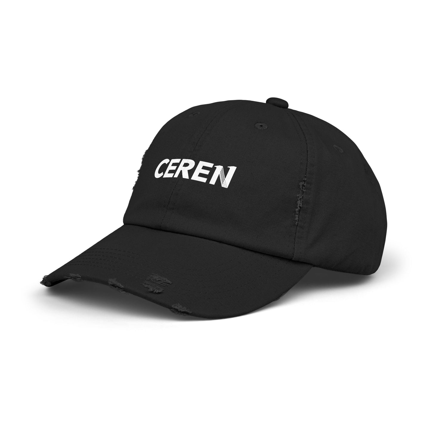 CEREN - Unisex Distressed Cap with Ceren Design - Casual Style Hat, Gift for Him/Her, Trendy Accessory, Everyday Wear, Adjustable Cap