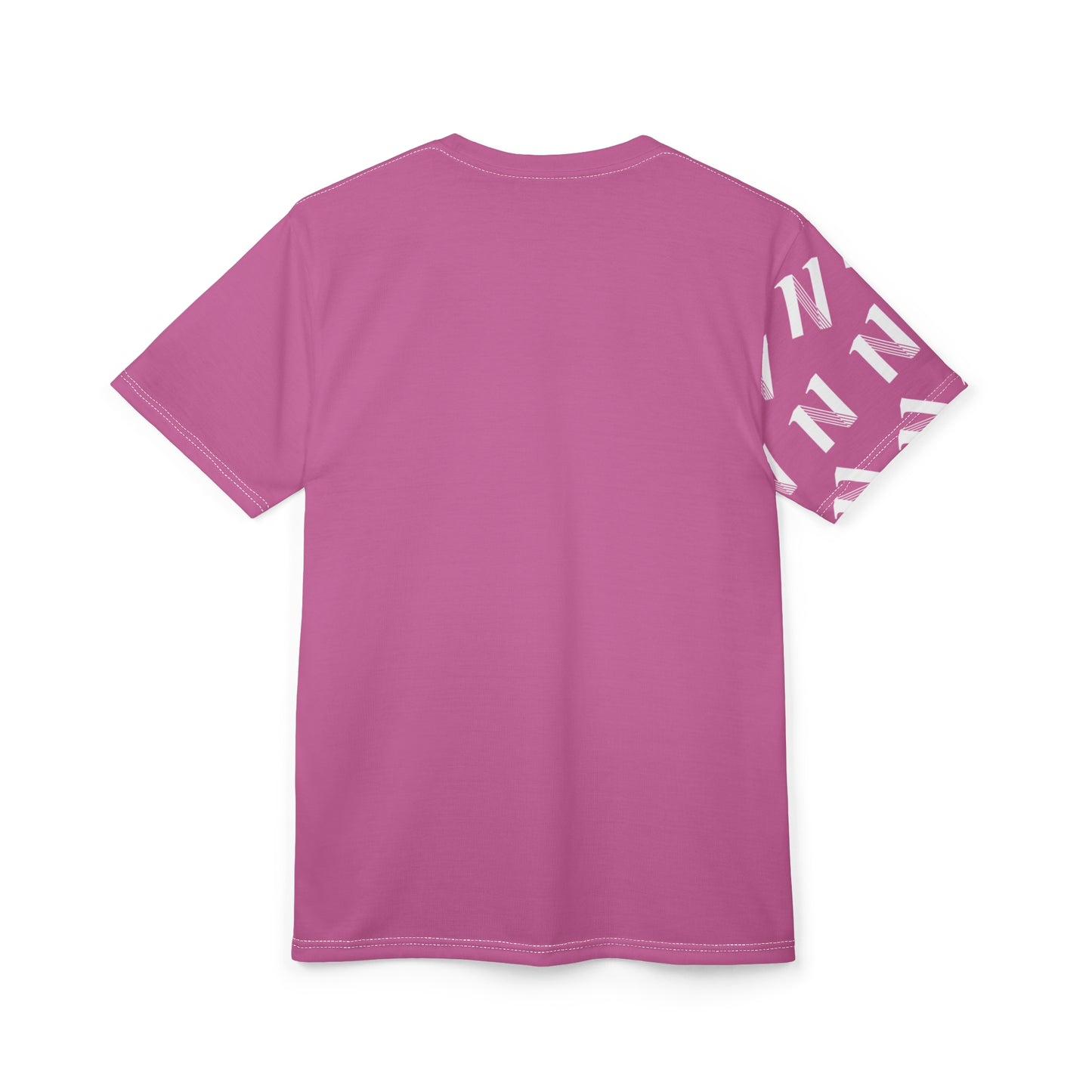 Pink CEREN11 - Sublimado - Graphic Unisex Cut & Sew Tee with Stylish Letter N, Gift, Summer Wear, Comfortable Fit, AOP Design