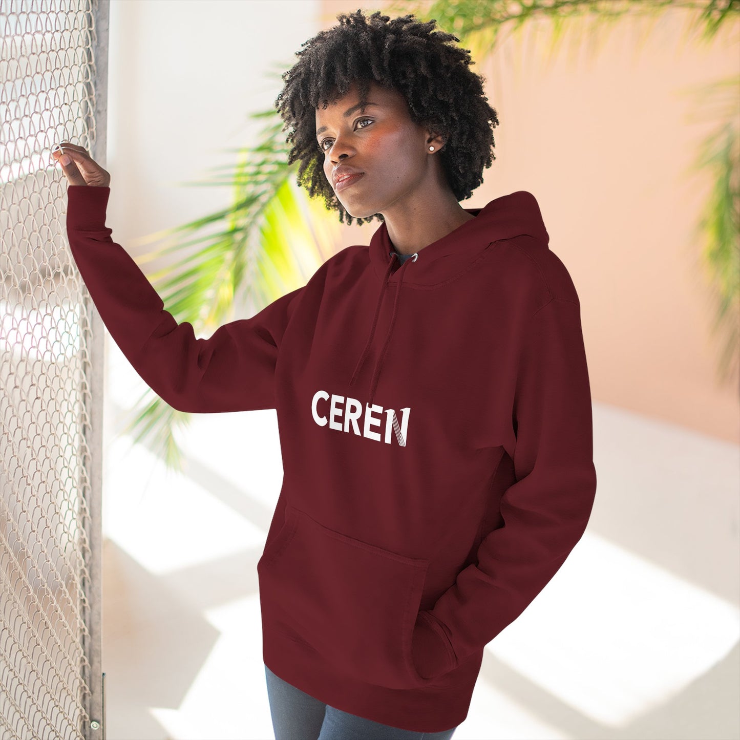 Pasión en todo - Ceren - Motivational Fleece Hoodie, Inspirational Hooded Sweatshirt, Perfect Gift for Students