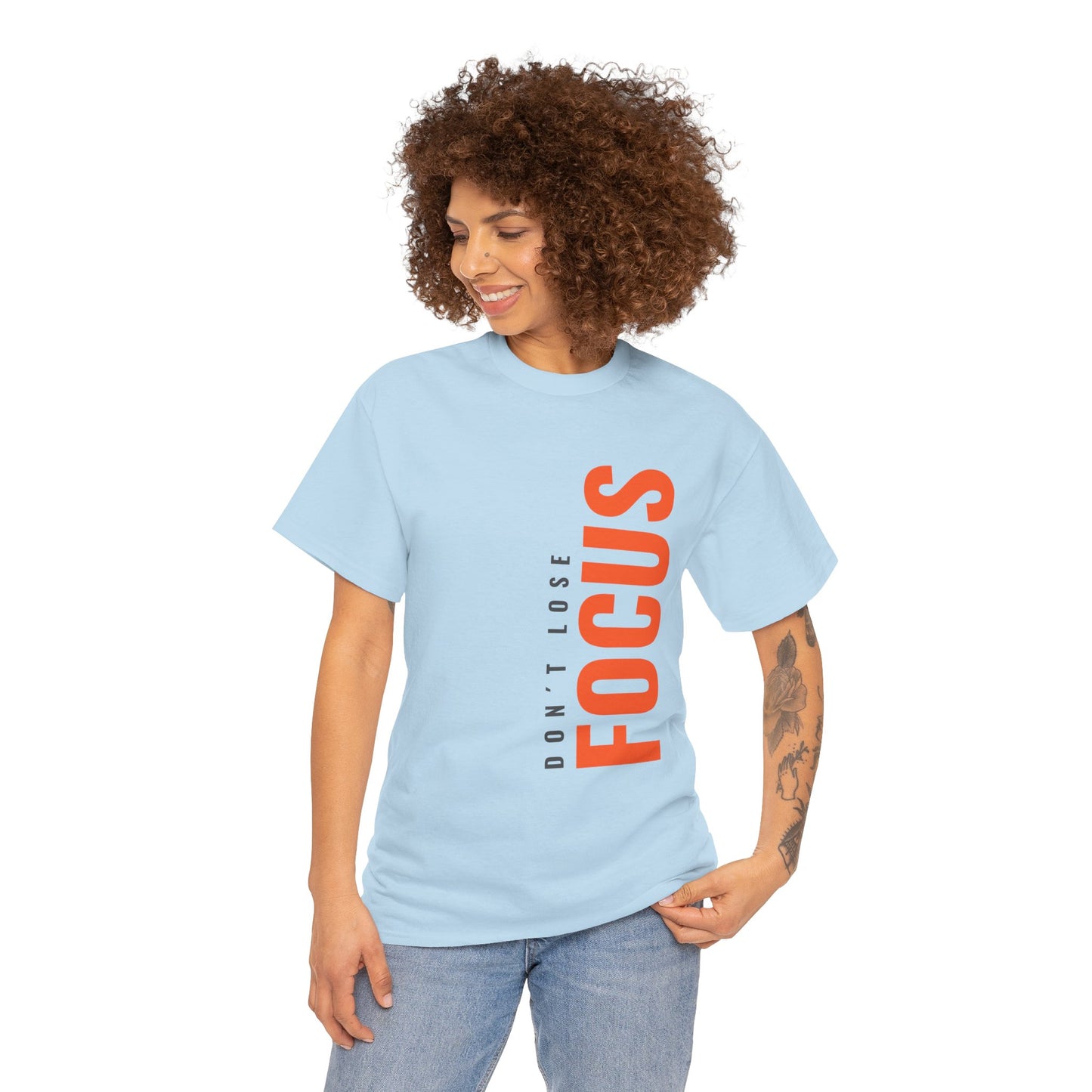 'Don't Lose Focus' Design - Motivational T-Shirt, Gift for Students, Fitness Enthusiasts, Mindfulness