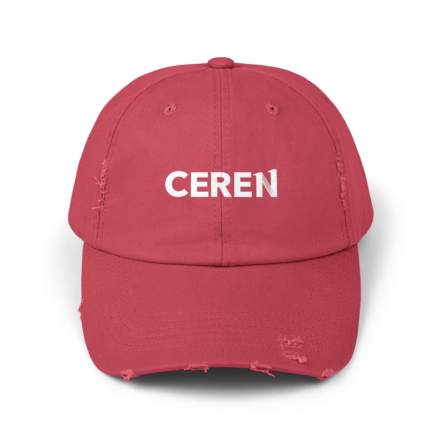 CEREN - Unisex Distressed Cap with Ceren Design - Casual Style Hat, Gift for Him/Her, Trendy Accessory, Everyday Wear, Adjustable Cap