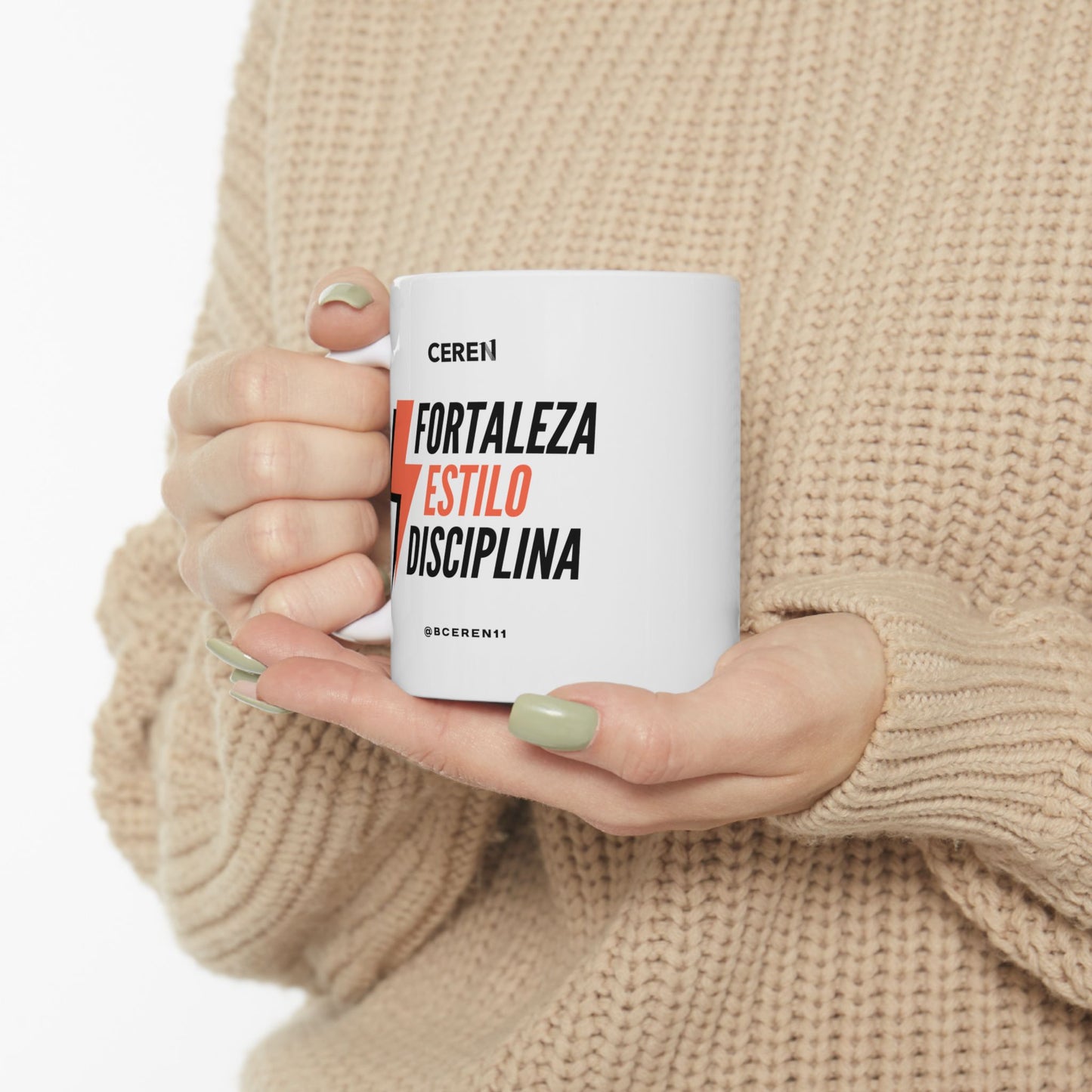 Fortaleza - CEREN11 - Ceramic Mug with Playful Design, Funny Coffee Cup, Sports Fan Mug, Gift for Him, Home Office Decor, Unique Kitchenware