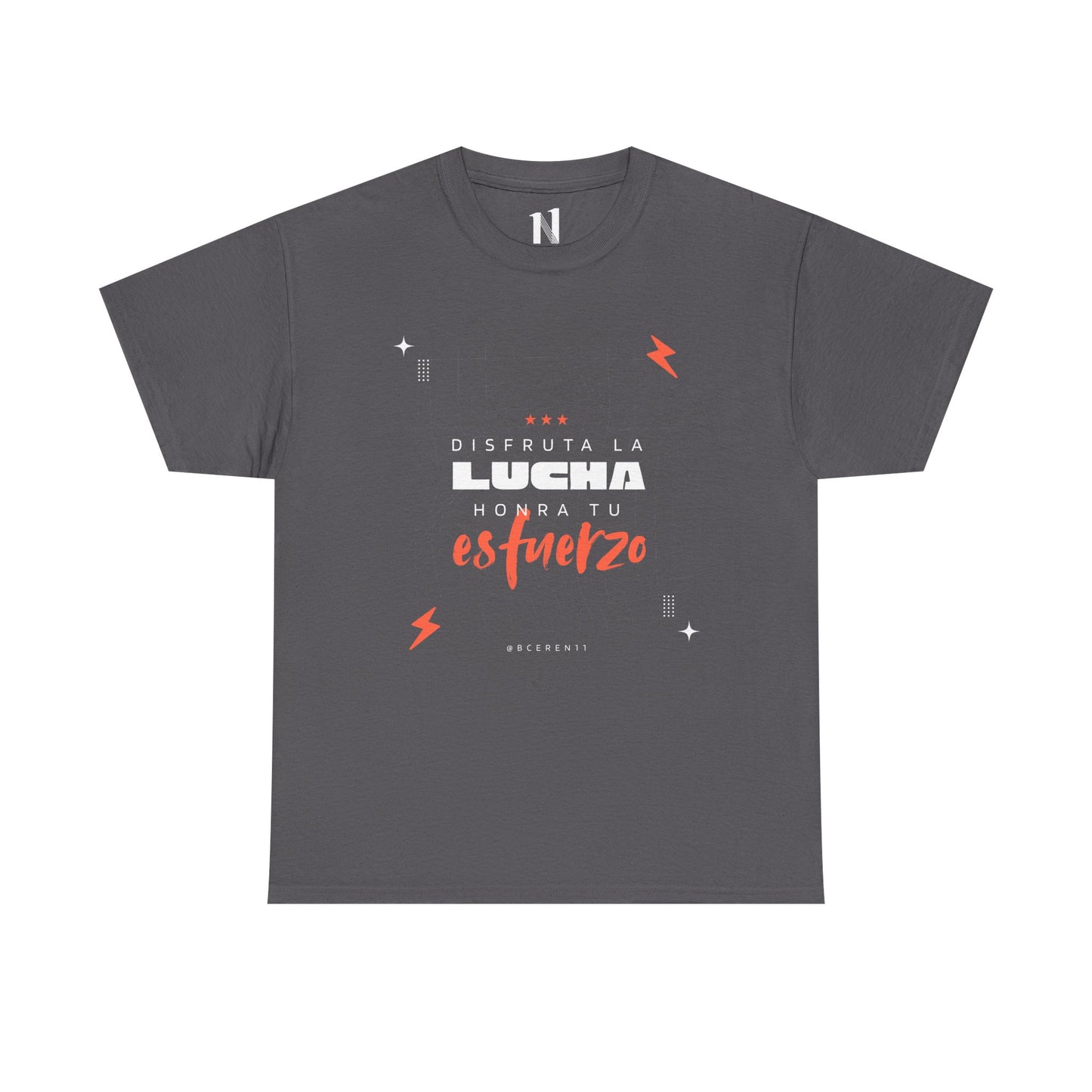Disfruta la lucha, honra tu esfuerzo - Empowering Unisex Heavy Cotton Tee, Motivational Shirt, Everyday Inspiration, Celebratory Apparel
