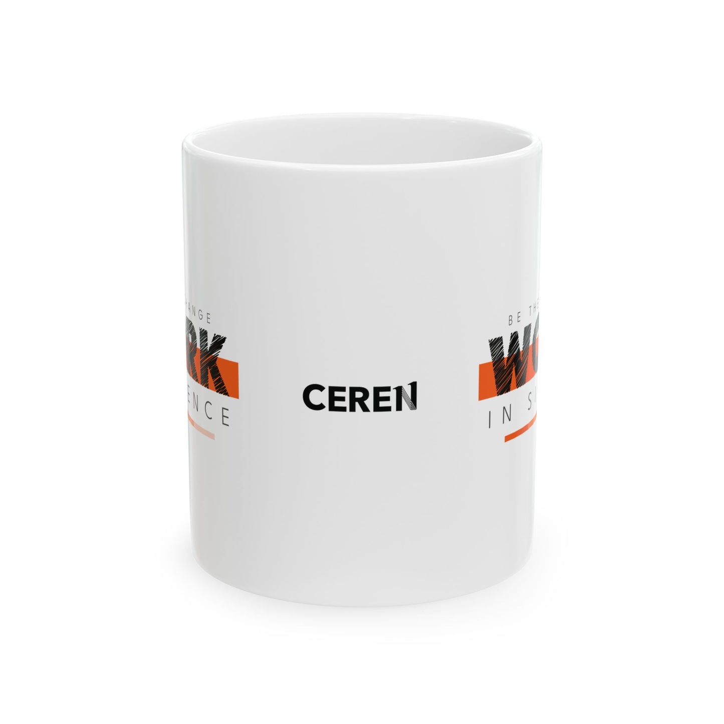 Work in silence - Inspiration Ceramic Mug, Motivational Coffee Cup, Office Gift, Inspirational Drinkware, Team Building Mug