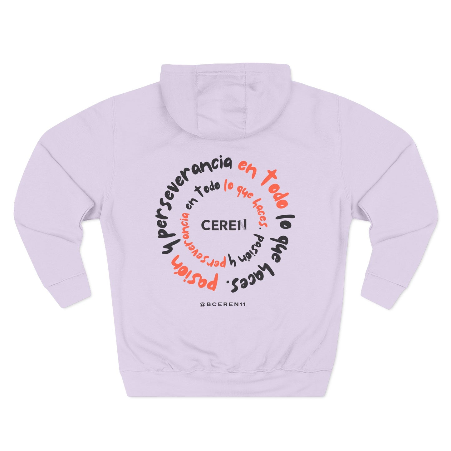 Pasión en todo lo que haces - Inspirational Three-Panel Fleece Hoodie, Perserverance Hoodie, Unisex Apparel