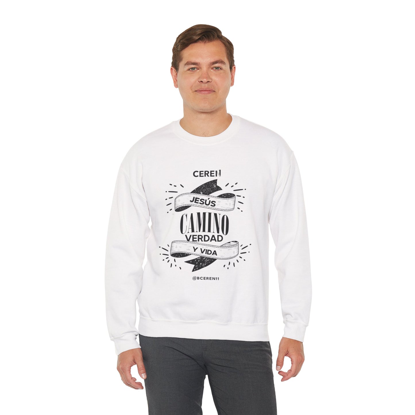 Jesús el Camino - Sweatshirt — Jesús: Cereni Faith Crewneck