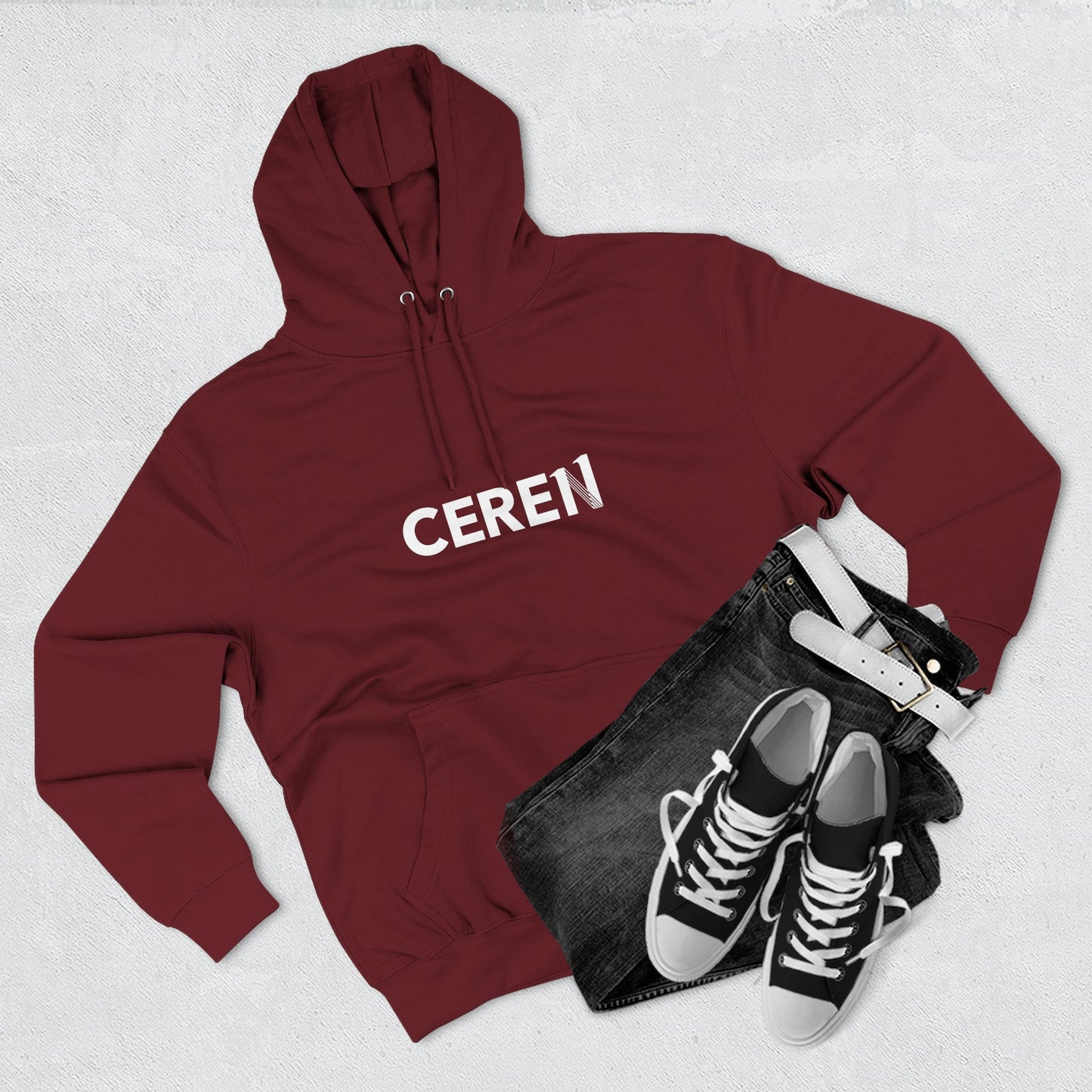 Pasión en todo - Ceren - Motivational Fleece Hoodie, Inspirational Hooded Sweatshirt, Perfect Gift for Students