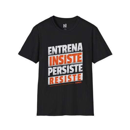 'Entrena - Resiste' - Workout Shirt, Gift for Gym