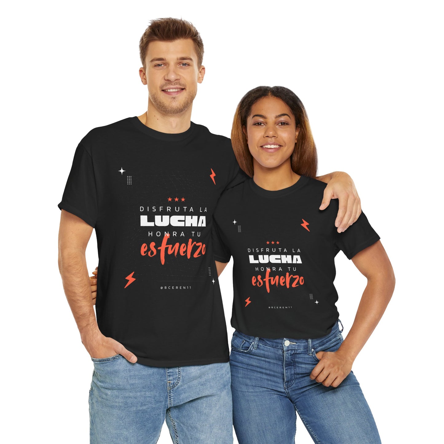 Disfruta la lucha, honra tu esfuerzo - Empowering Unisex Heavy Cotton Tee, Motivational Shirt, Everyday Inspiration, Celebratory Apparel