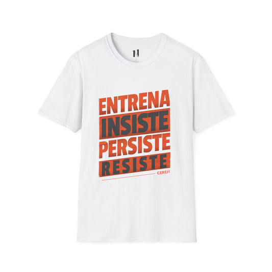 'Entrena - Resiste' - Inspirational Gift for Fitness Lovers, Gym Wear, Casual Style