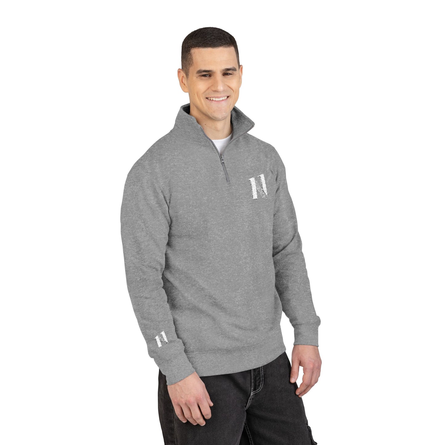 Abrigo bordado - CEREN11 - Cozy Unisex Fleece Pullover, Embroidered Sweatshirt, Stylish Layer, Gift for Him/Her, Perfect for Fall/Winter