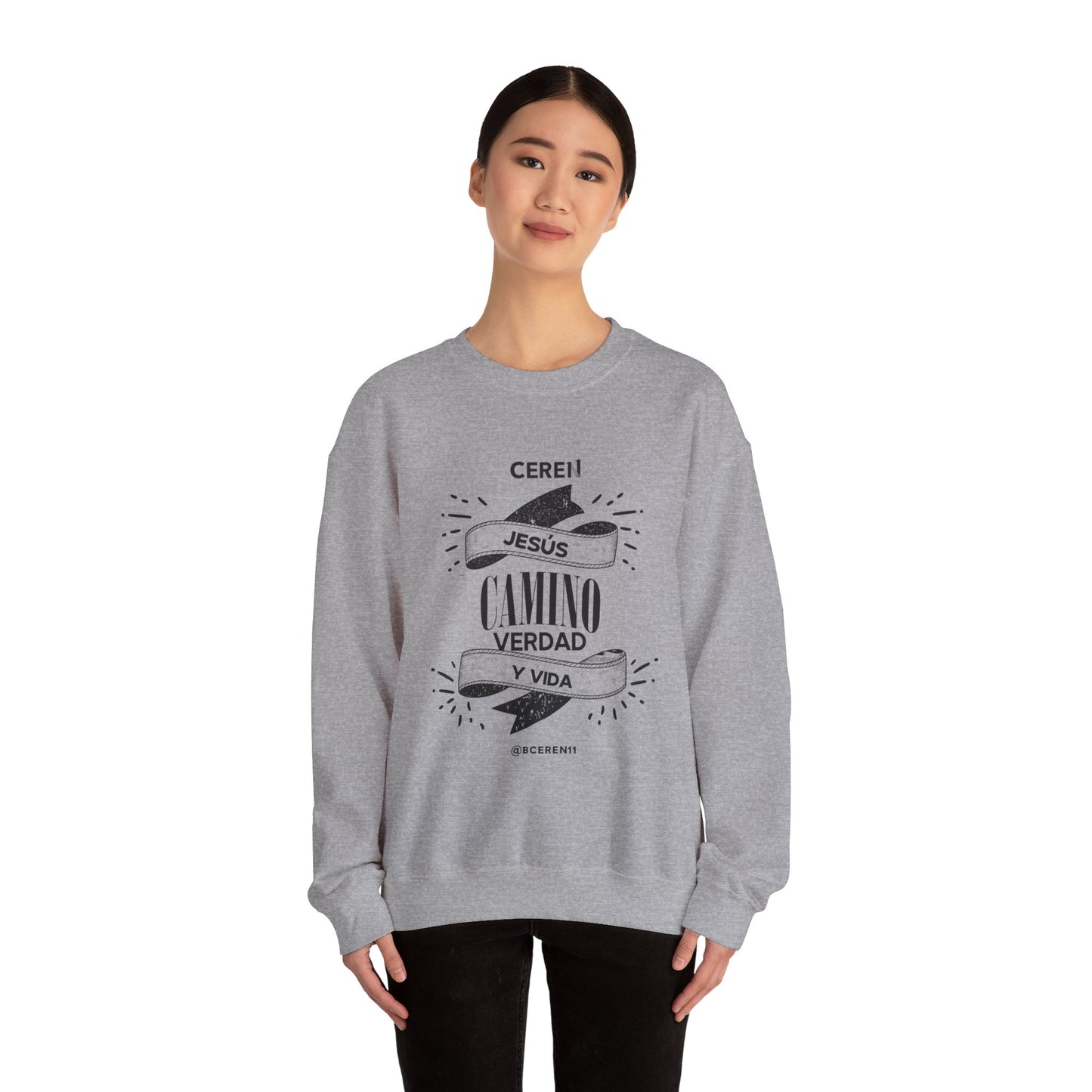 Jesús el Camino - Sweatshirt — Jesús: Cereni Faith Crewneck