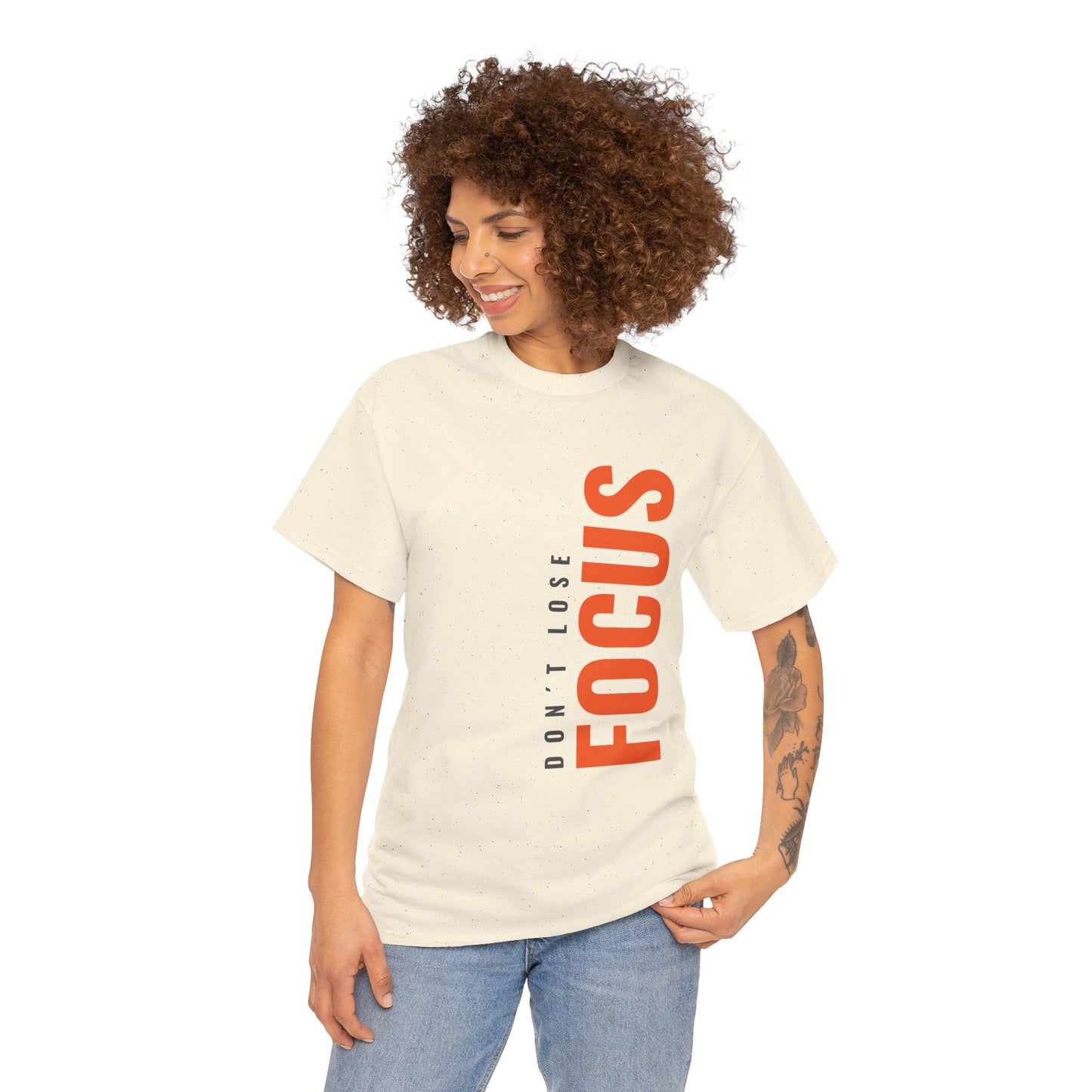 'Don't Lose Focus' Design - Motivational T-Shirt, Gift for Students, Fitness Enthusiasts, Mindfulness