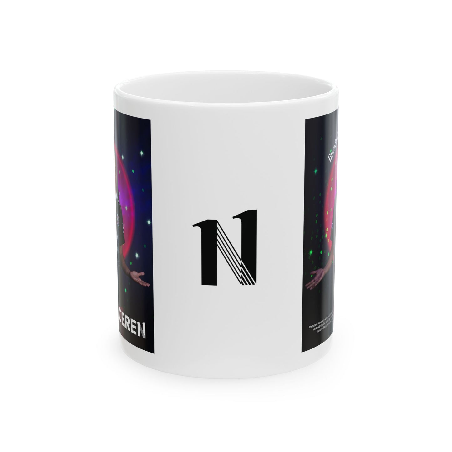 El Juego de las Estrellas MX - Cosmic Cat Ceramic Mug, 11oz, 15oz,  Cute Coffee Cup for Birthdays
