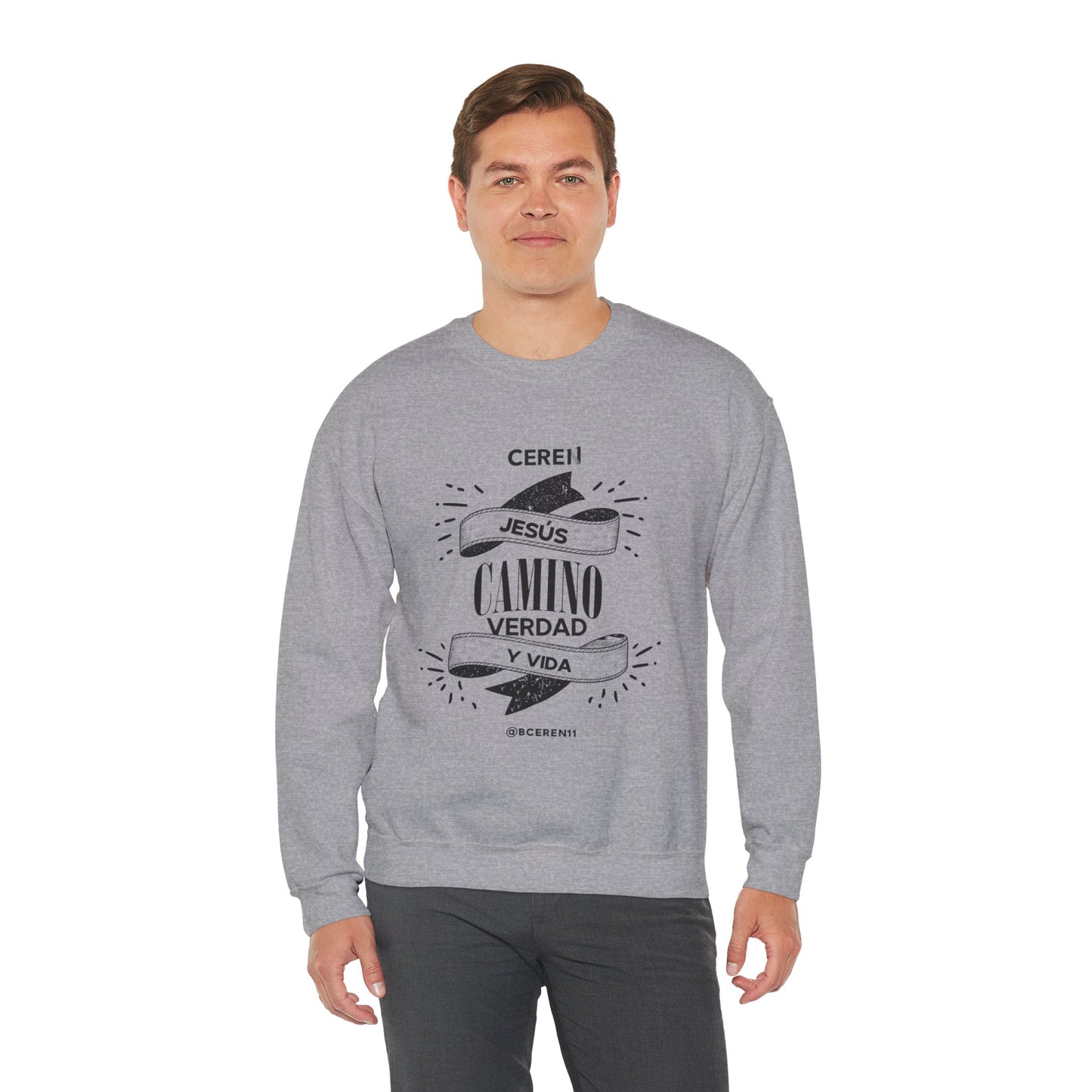 Jesús el Camino - Sweatshirt — Jesús: Cereni Faith Crewneck