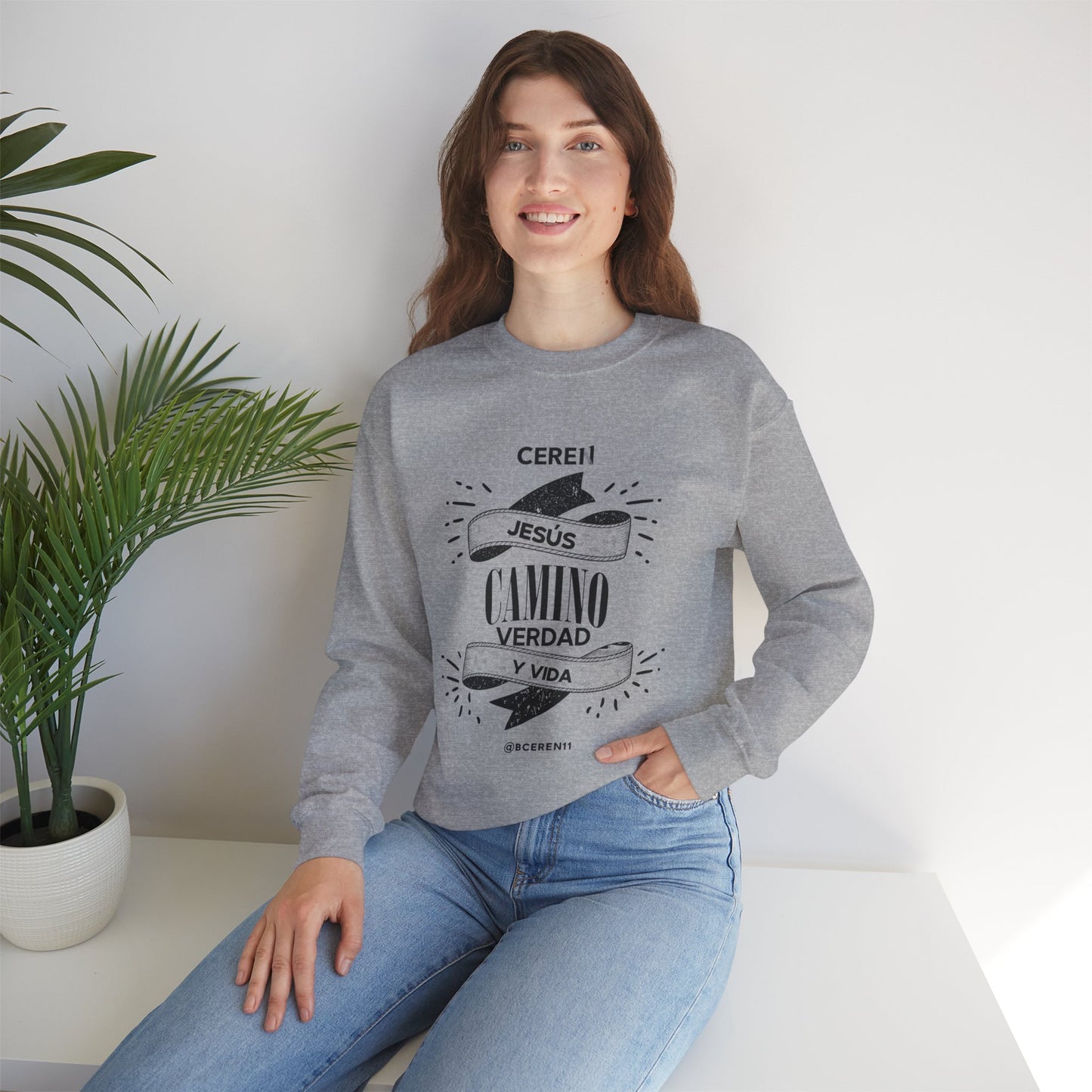 Jesús el Camino - Sweatshirt — Jesús: Cereni Faith Crewneck