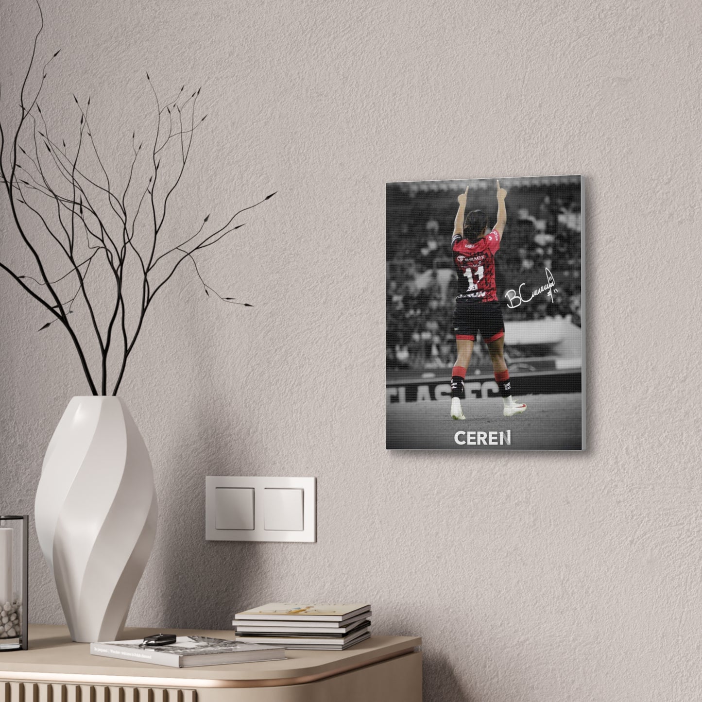 Poster Canva BC11 - Personalized Home Decor - Art Ceren, Soccer Fan