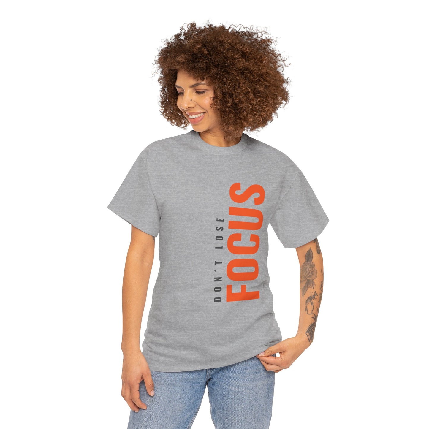 'Don't Lose Focus' Design - Motivational T-Shirt, Gift for Students, Fitness Enthusiasts, Mindfulness