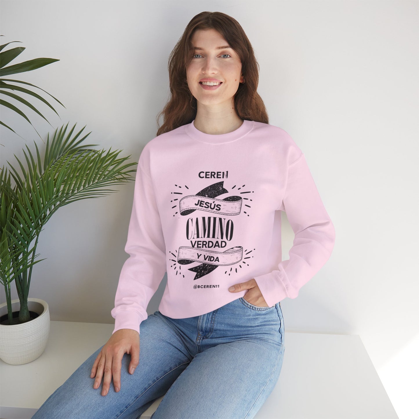 Jesús el Camino - Sweatshirt — Jesús: Cereni Faith Crewneck